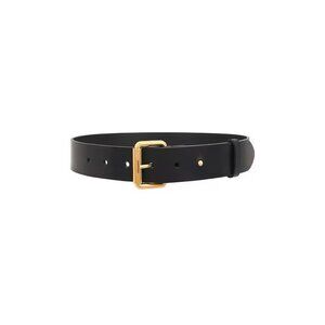 Saint Laurent Motorcycle Belt Nero Black Leather